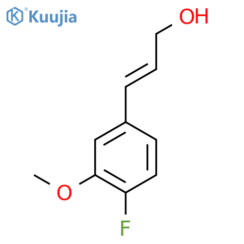 3-(4-fluoro-3-methoxyphenyl)prop-2-en-1-ol structure