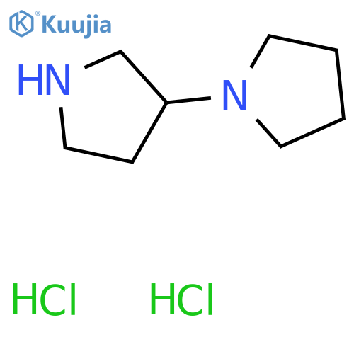 1-[(3R)-pyrrolidin-3-yl]pyrrolidine;dihydrochloride structure