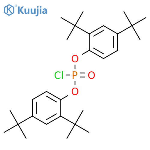 PHOSPHOROCHLORIDIC ACID, BIS[2,4-BIS(1,1-DIMETHYLETHYL)PHENYL] ESTER structure