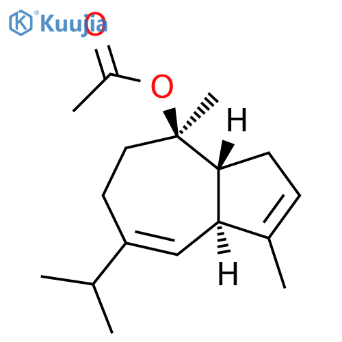 4-Azulenol, 3,3a,4,5,6,8a-hexahydro-1,4-dimethyl-7-(1-methylethyl)-, 4-acetate, (3aR,4R,8aS)- structure