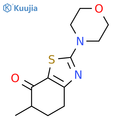 7(4H)-Benzothiazolone, 5,6-dihydro-6-methyl-2-(4-morpholinyl)- structure