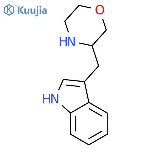 3-(morpholin-3-ylmethyl)-1H-indole structure