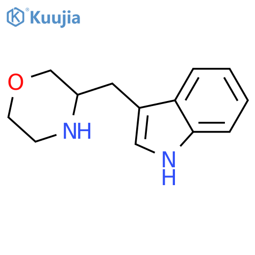1H-Indole, 3-[(3S)-3-morpholinylmethyl]- structure