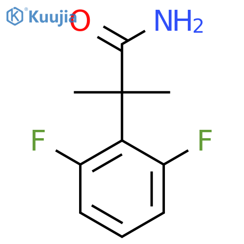 2-(2,6-difluorophenyl)-2-methylpropanamide structure