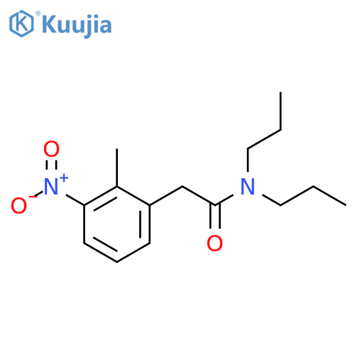 2-(3-Nitrophenyl)-N,N-dipropylpropanamide structure