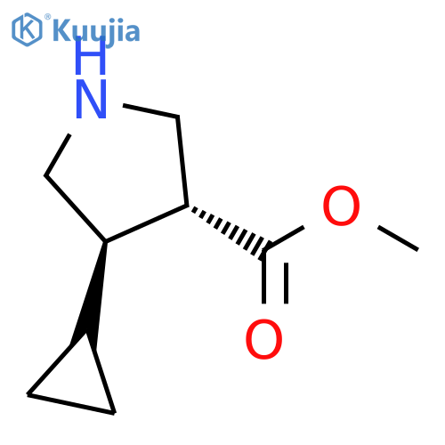 methyl trans-4-cyclopropylpyrrolidine-3-carboxylate structure