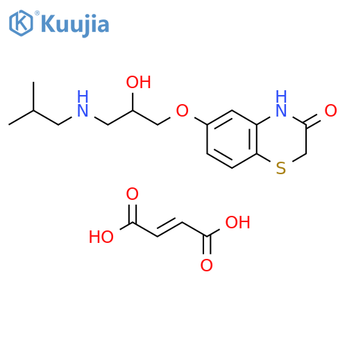 2H-1,4-Benzothiazin-3(4H)-one, 6-[2-hydroxy-3-[(2-methylpropyl)amino]propoxy]-, (2E)-2-butenedioate (1:1) (salt) (9CI) structure