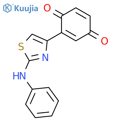 2,5-Cyclohexadiene-1,4-dione, 2-[2-(phenylamino)-4-thiazolyl]- structure
