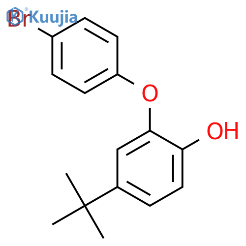 PHENOL, 2-(4-BROMOPHENOXY)-4-(1,1-DIMETHYLETHYL)- structure