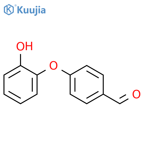 Benzaldehyde, 4-(2-hydroxyphenoxy)- structure