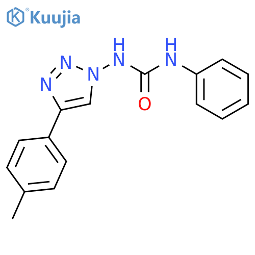 UREA, N-[4-(4-METHYLPHENYL)-1H-1,2,3-TRIAZOL-1-YL]-N'-PHENYL- structure