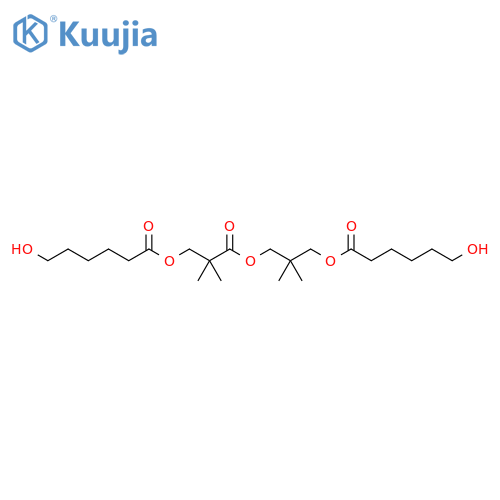 Hexanoic acid, 6-hydroxy-,3-[3-[(6-hydroxy-1-oxohexyl)oxy]-2,2-dimethyl-1-oxopropoxy]-2,2-dimethylpropyl ester structure