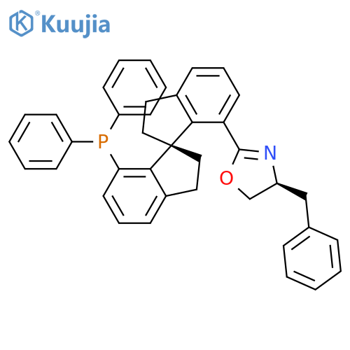 Oxazole,2-[(1S)-7'-(diphenylphosphino)-2,2',3,3'-tetrahydro-1,1'-spirobi[1H-inden]-7-yl]-4,5-dihydro-4-(phenylmethyl)-,(4S)- structure