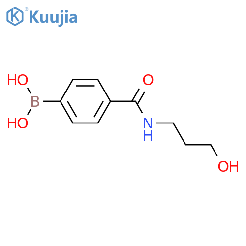 4-(3-Hydroxypropylcarbamoyl)phenylboronic acid structure