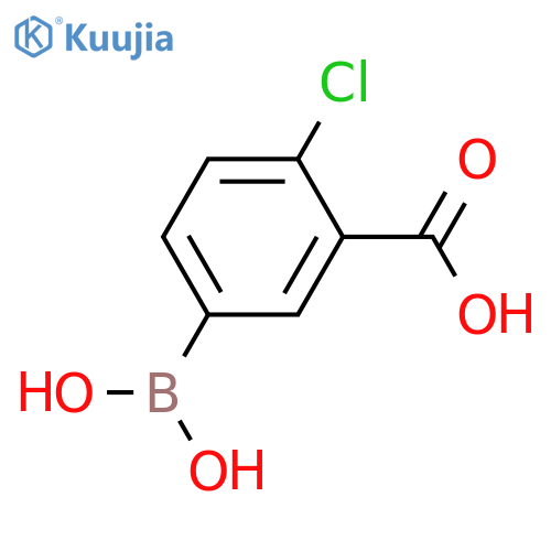 5-Borono-2-chlorobenzoic acid structure