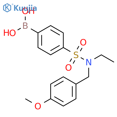 4-(N-Ethyl-N-(4-methoxybenzyl)sulfamoyl)phenylboronic acid structure