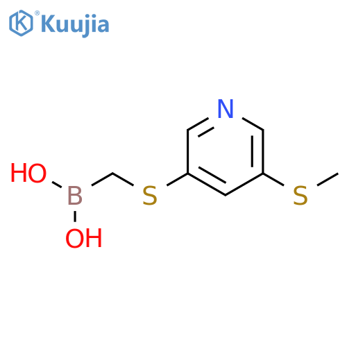 (5-(Methylthio)pyridin-3-ylthio)methylboronic Acid structure