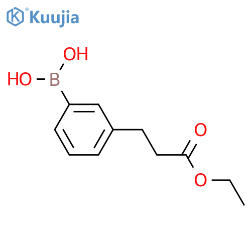 3-(2-Ethoxycarbonylethyl)phenylboronic acid structure
