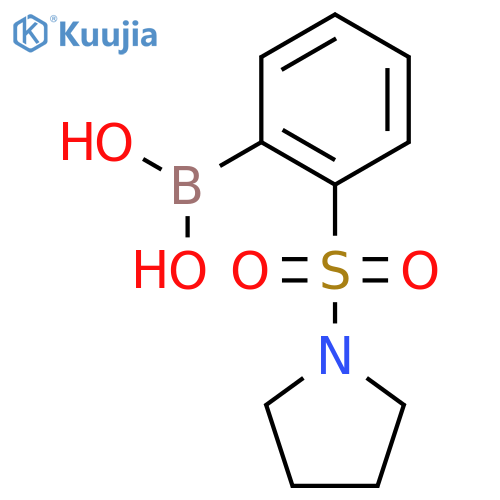 (2-(Pyrrolidin-1-ylsulfonyl)phenyl)boronic acid structure