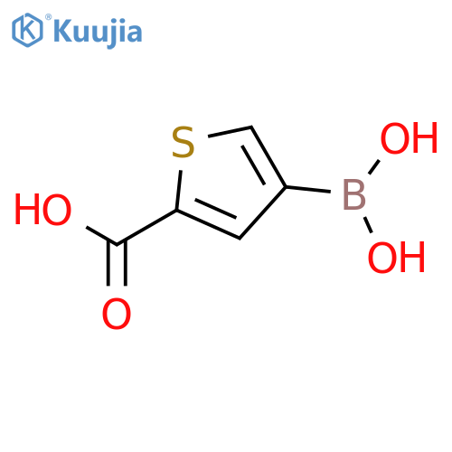 4-Boronothiophene-2-carboxylic acid structure
