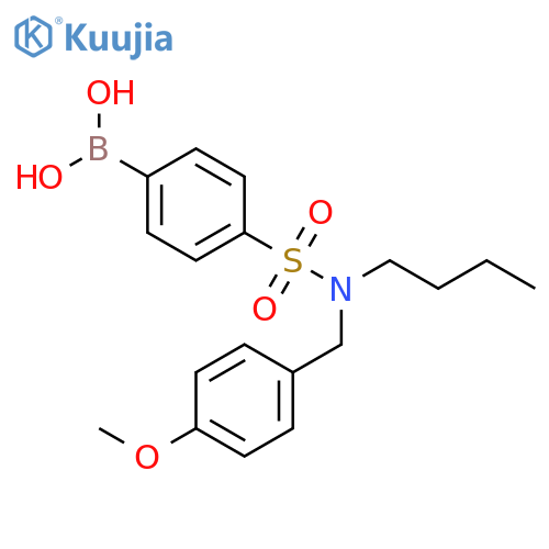 4-(N-Butyl-N-(4-methoxybenzyl)sulfamoyl)phenylboronic acid structure