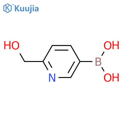 [6-(hydroxymethyl)-3-pyridyl]boronic acid structure