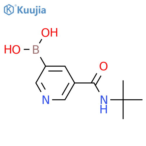 (5-(tert-Butylcarbamoyl)pyridin-3-yl)boronic acid structure