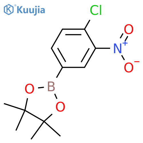 4-Chloro-3-nitrophenylboronic acid, pinacol ester structure