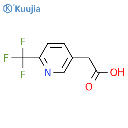 2-(6-(Trifluoromethyl)pyridin-3-yl)acetic acid structure