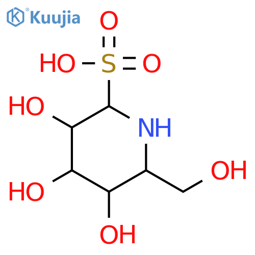 2-Piperidinesulfonic acid, 3,4,5-trihydroxy-6-(hydroxymethyl)- structure