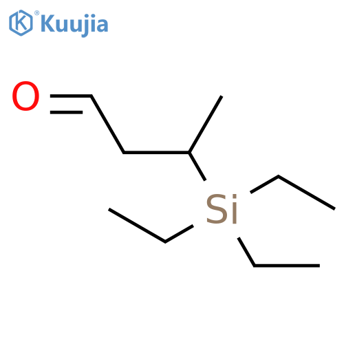 Butanal, 3-(triethylsilyl)- structure