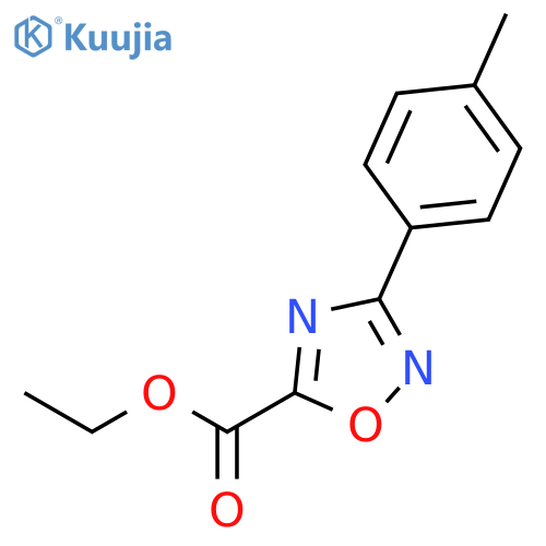 Ethyl 3-(4-methylphenyl)-1,2,4-oxadiazole-5-carboxylate structure