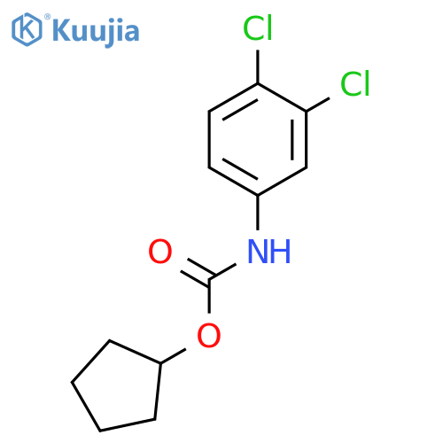 Carbamic acid, (3,4-dichlorophenyl)-, cyclopentyl ester structure