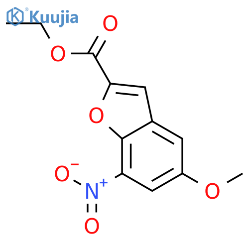 ethyl 5-methoxy-7-nitrobenzofuran-2-carboxylate structure