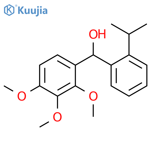 Benzenemethanol, 2,3,4-trimethoxy-α-[2-(1-methylethyl)phenyl]- structure