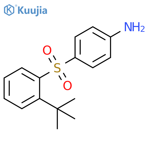 Benzenamine, 4-[[2-(1,1-dimethylethyl)phenyl]sulfonyl]- structure