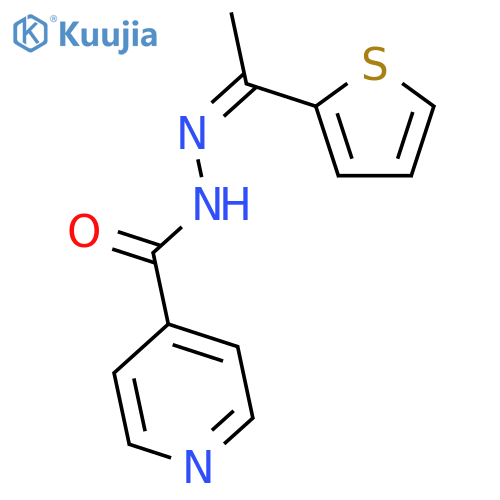 N'-[(1Z)-1-thien-2-ylethylidene]isonicotinohydrazide structure