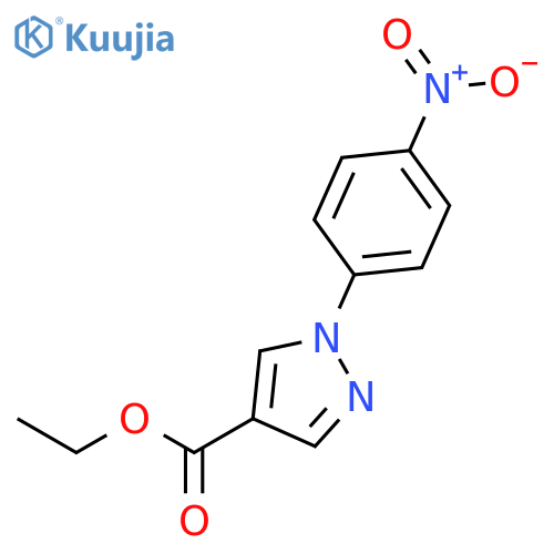 Ethyl 1-(4-nitrophenyl)-1H-pyrazole-4-carboxylate structure