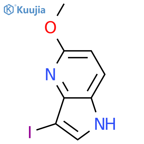 3-Iodo-5-methoxy-1H-pyrrolo3,2-bpyridine structure