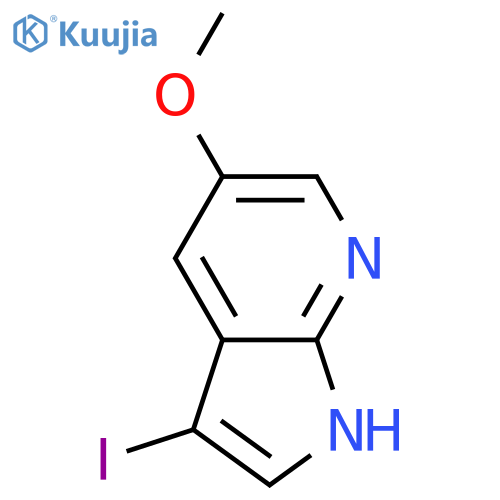 3-Iodo-5-methoxy-1H-pyrrolo[2,3-b]pyridine structure