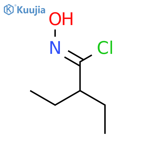 BUTANIMIDOYL CHLORIDE, 2-ETHYL-N-HYDROXY- structure