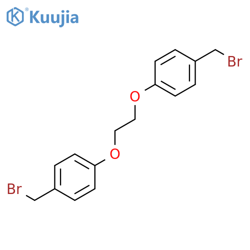 1,1'-[Ethane-1,2-diylbis(oxy)]bis[4-(bromomethyl)benzene] structure