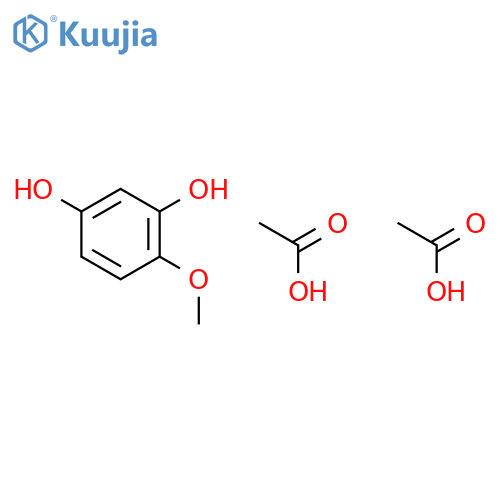 acetic acid,4-methoxybenzene-1,3-diol structure
