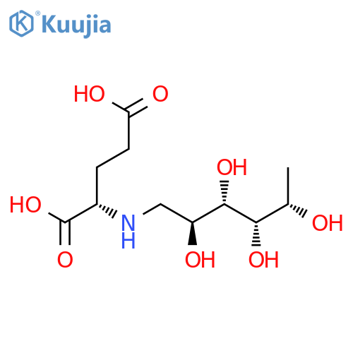 L-Glutamic acid, N-(1,6-dideoxy-L-mannitol-1-yl)- structure