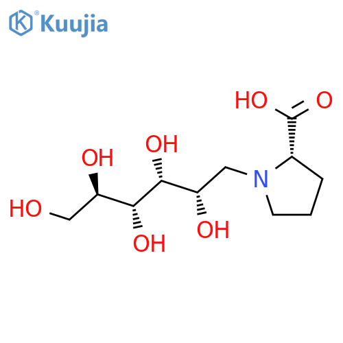 L-PROLINE, 1-(1-DEOXY-D-GLUCITOL-1-YL)- structure