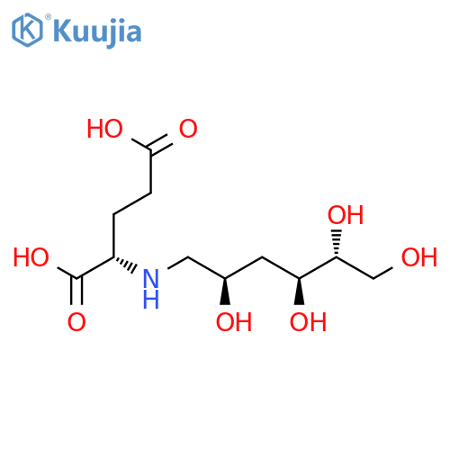 L-GLUTAMIC ACID, N-(1,3-DIDEOXY-D-RIBO-HEXITOL-1-YL)- structure