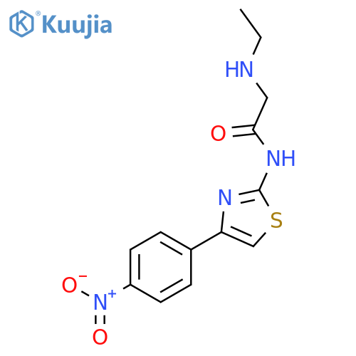 N~2~-Ethyl-N-[4-(4-nitrophenyl)-1,3-thiazol-2-yl]glycinamide structure