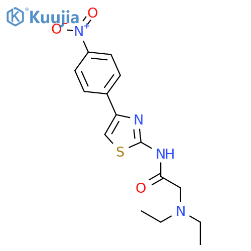 ACETAMIDE, 2-(DIETHYLAMINO)-N-[4-(4-NITROPHENYL)-2-THIAZOLYL]- structure