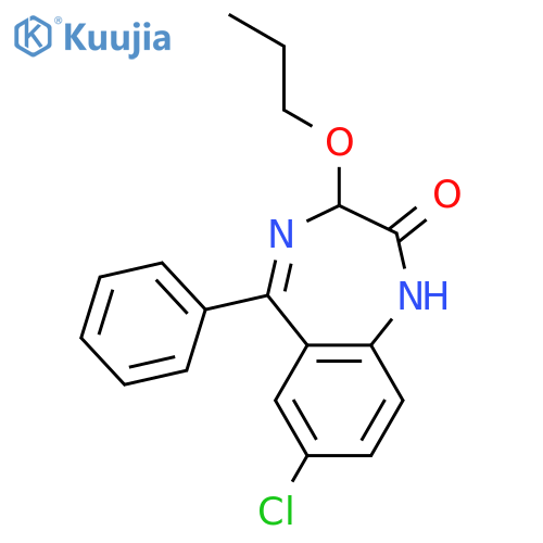 2H-1,4-BENZODIAZEPIN-2-ONE, 7-CHLORO-1,3-DIHYDRO-5-PHENYL-3-PROPOXY- structure