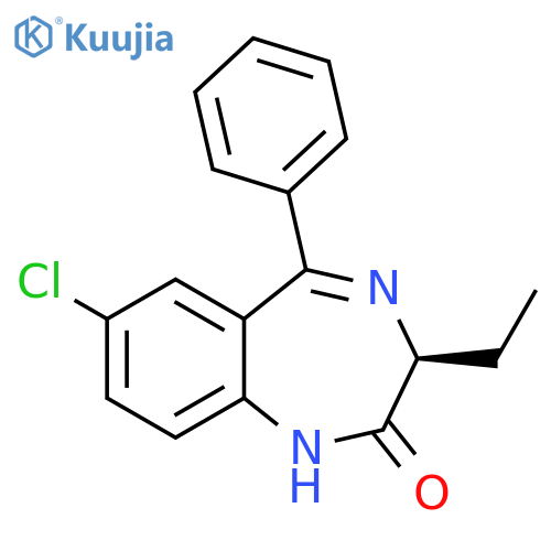 2H-1,4-Benzodiazepin-2-one, 7-chloro-3-ethyl-1,3-dihydro-5-phenyl-, (3S)- structure